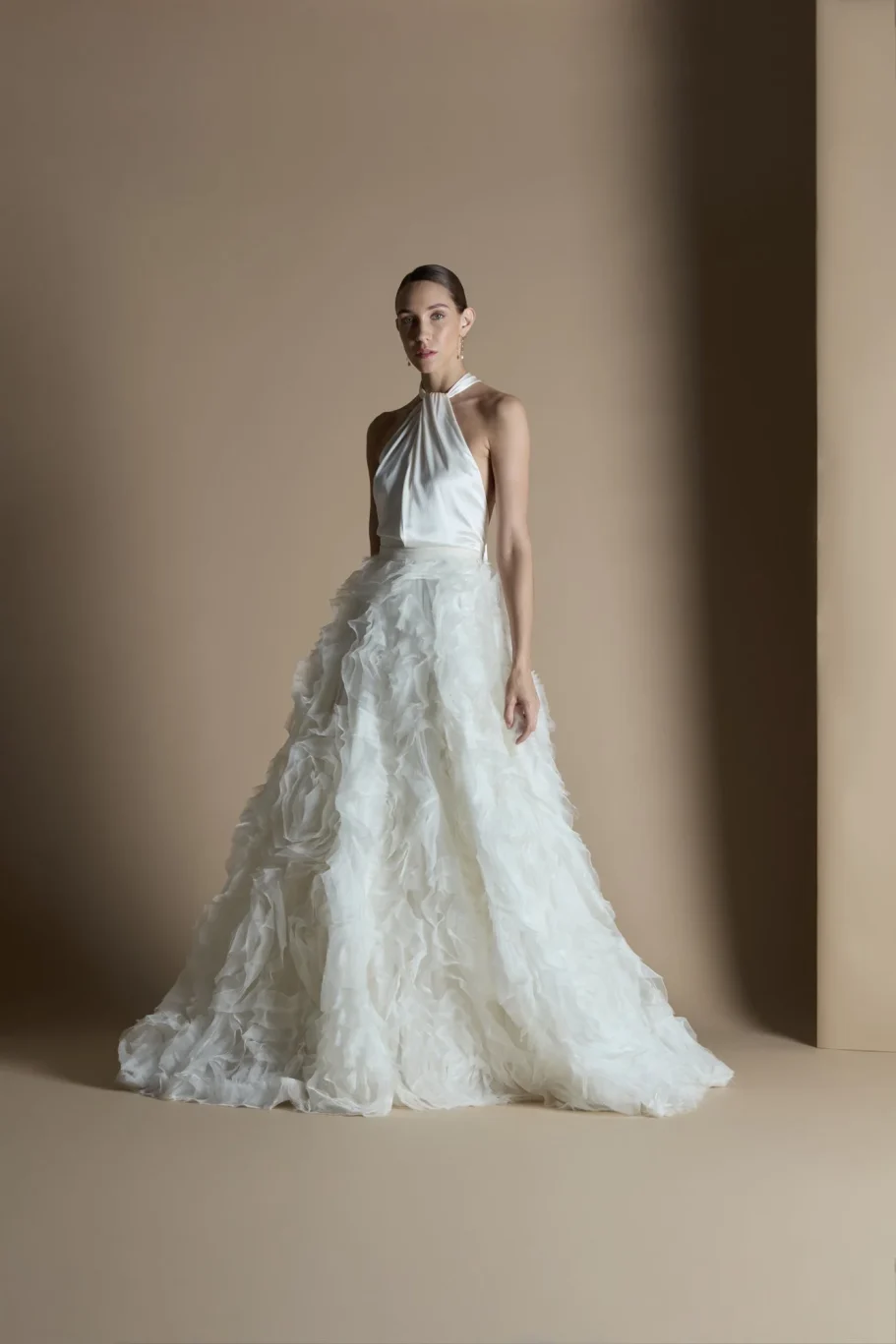 CHERYL & RUFFLE ROSE SKIRT